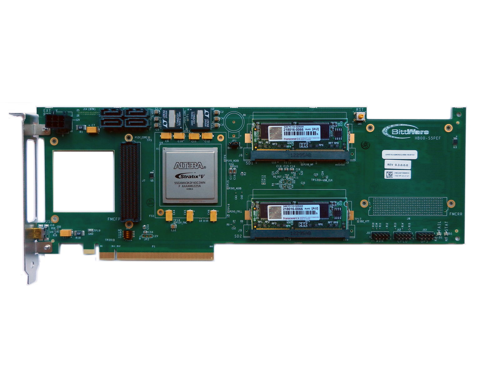 BittWare S5-PCIe-F Intel FPGA PCIe Board
