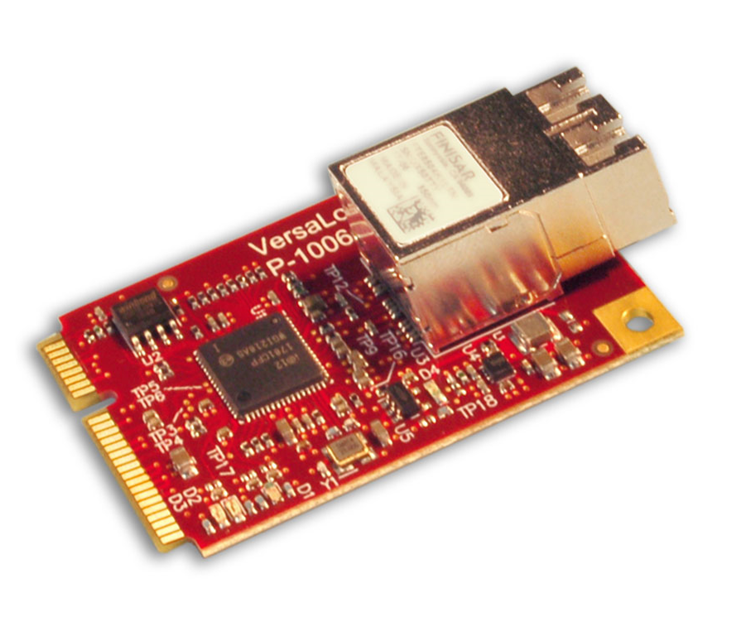 VersaLogic Ethernet over Fibre MiniPCIe Module